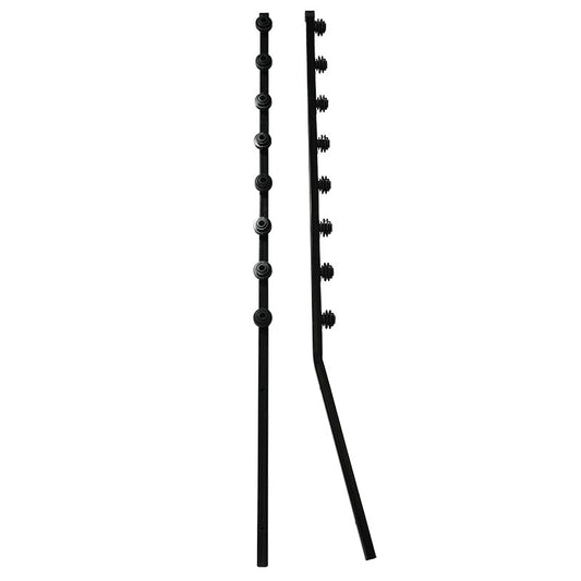 Nemtek Fence Pole - 8Line Square Tube Straight Black