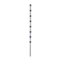 Nemtek Fence Pole - 8Line Round Bar Black